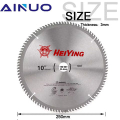 10 Inch Circular Saw Blades Wood Saw Blade Cutting Disc Woodworking Aluminum Cutting with 16/20mm Round Ring