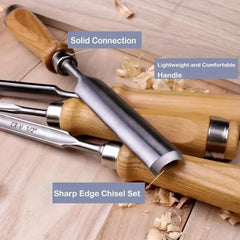 Professional Wood Carving Chisels 4PCS Set Half Gouge Woodworking Tool for Sculpture