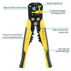 Wire Stripper Tools Multitool Pliers Automatic 5 In1 Stripping Cutter Crimping Cable Wire Electrician Repair Tools