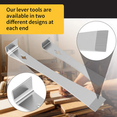 4Pcs Pry Bar Scraper Set Built in Nail Puller Bolt Removers Stainless Steel Pry Bar Flat Pry Tool Multifunctional Crowbar Tool