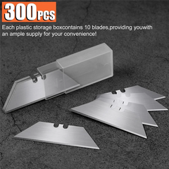 100 Pcs Utility Knife Blade, SK5 Box Cutter Blades Refills With Storage Box, Utility Blades For Box Cutter