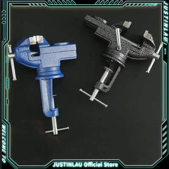 Universal Table Vise Multi-functional Portable 360° Swivel Base Clamp On Vice/Table Vise For Woodworking Cutting Conduit Dril