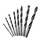 8pcs 3/4/5/6/7/8/9/10mm Twist Dril Bit Set Brad Point Wood Drill Bits Titanium Coated Woodworking Metal Drilling Bit Tools