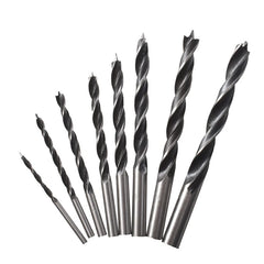8pcs 3/4/5/6/7/8/9/10mm Twist Dril Bit Set Brad Point Wood Drill Bits Titanium Coated Woodworking Metal Drilling Bit Tools