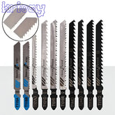10 Piece Jigsaw Blade Set for Wood and Metal, Accessories for Jigsaw with T-shank Holder Electric Saw Blades Jig Saw Blade