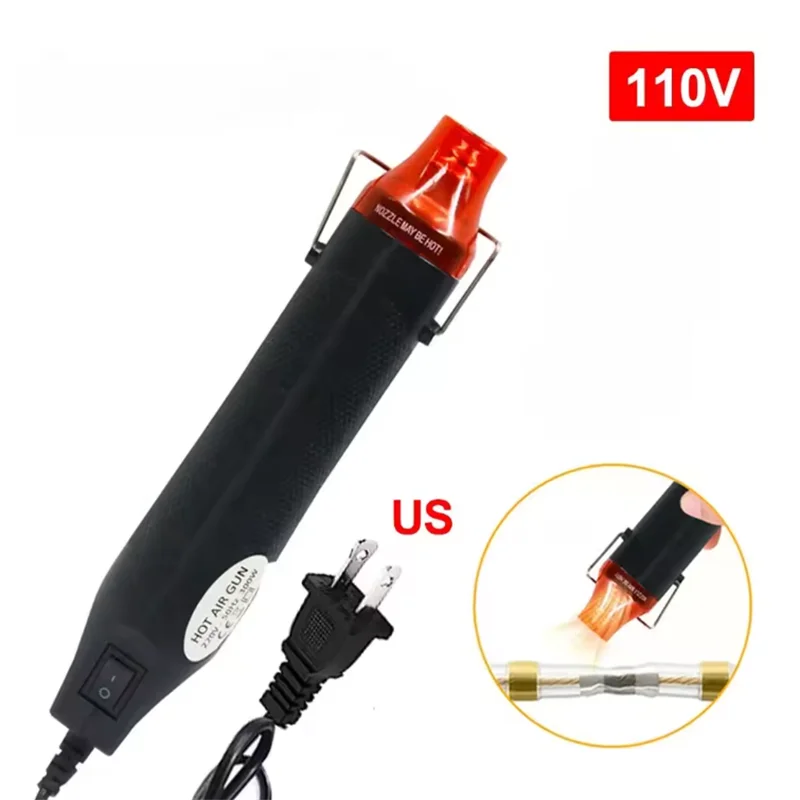 220/110V Hot Air Gun DIY Tool Heat Electric Power Tool Mini Soldering Temperature Crafts Blower with Supporting Seat Shrink