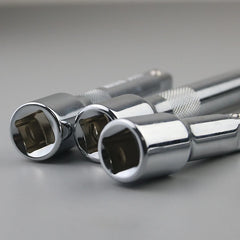 1/4" 3/8" 1/2" Drive 50/100/150/250mm Socket Ratchet Wrench Extension Bar Set Hand Tool