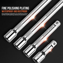 1/2"Socket Extension Rod 1/2" Drive Socket Extension Bar For Ratchet Wrench Use Essential Hand Tool Set 75mm 125mm 100mm 150mm