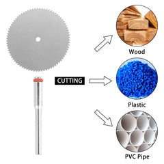 10pcs Circular Saw Blade Cutting Wheel With 1pcs Mandrels Cutting Discs Rotary Tools For Wood Plastic Fast Cutting Tool