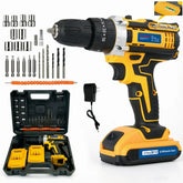 21V Electric Screwdriver Cordless Drill Set, Household Power Drill Driver Home DIY Tool Kit