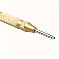 5-Inch Spring Automatic Center Punch - Steel, Precision Marking and Hole Initiation Tool
