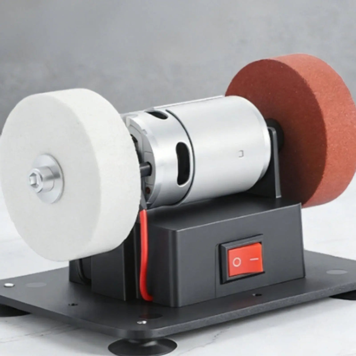 Mini Electric Bench Grinder Multi-Functional Mini Bench Grinder Desktop Grinding Machine Space-Saving Size for Hobbyists