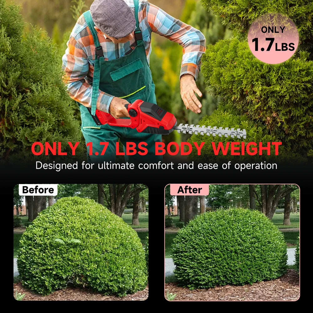 Cordless Hedge Trimmer Electric Grass Trimmer Bush Trimmer Grass Shears Garden Tools for Milwaukee 18V Battery (No Battery)
