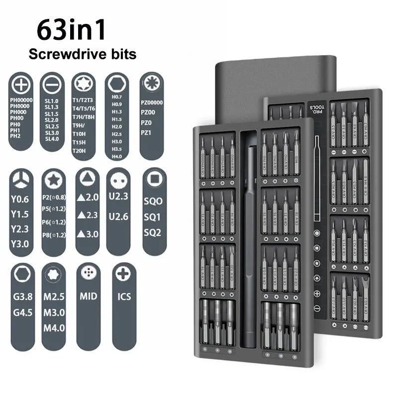 Screwdriver Set 63-in-1