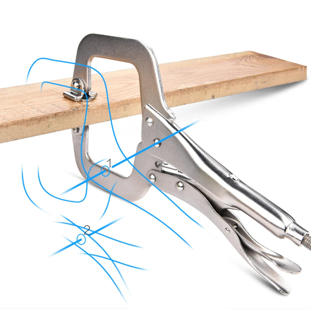 C Clamp weld Clip Woodwork Alloy Steel Pad Wood Work Grip Vise Lock Jaw Swivel Pincer Tong Tenon Locator Hand Tool Fix Plier