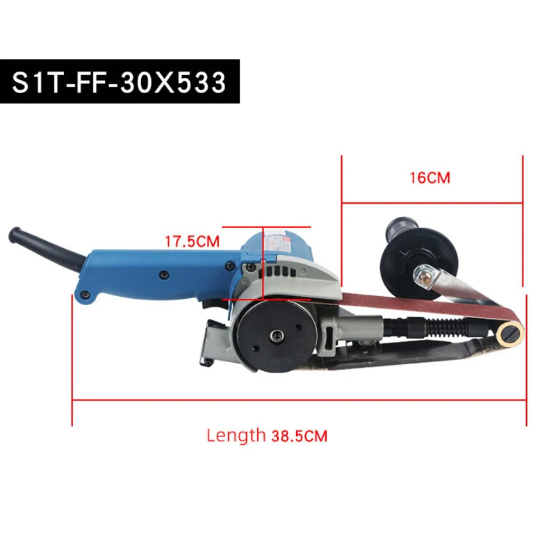 Belt Orbital Sander Buffing Sanders 550w High Power Woodworking Variable Speed Portable sand belt machine 30*533mm