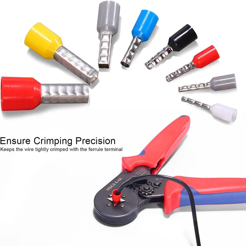 1250pcs Wire Terminal Crimp Connector Insulated Cable Terminals with Crimping Pliers