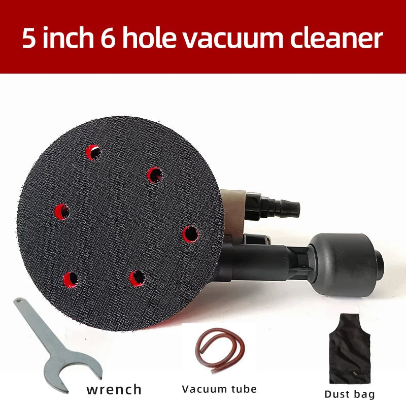 Pneumatic Orbital Sander Air Grinder，125mm/150mm Vacuum Eccentric Polishing/Grinding Machine Pneumatic Tools