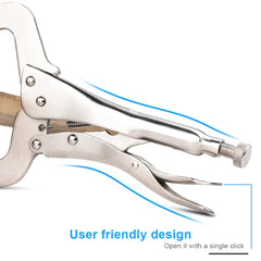 C Clamp weld Clip Woodwork Alloy Steel Pad Wood Work Grip Vise Lock Jaw Swivel Pincer Tong Tenon Locator Hand Tool Fix Plier