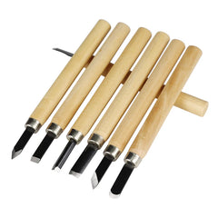 Wood Carving Chisel Knife Set 12pcs Woodworkers Gouges Hand Tool Engraving Cutter