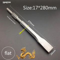 270MM length hexagonal handle electric Hammer chisel spade drill and sharp drill bit for brick/wall/tile slotting drilling 함마드릴