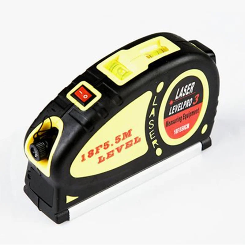 Upgrade Multipurpose laser level line lasers Horizon Vertical Measure Tape Aligner Bubbles Ruler Measuring diagnostic-tool