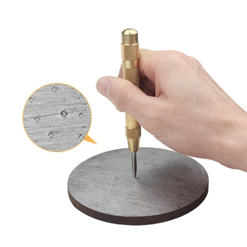 Automatic Centre Punch 5" Spring Loaded Marking Starting Holes Tool Steel