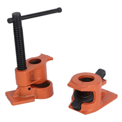 1/2 Inch Heavy Duty Pipe Clamp Vise Fixture Set Woodworking Tool Kit