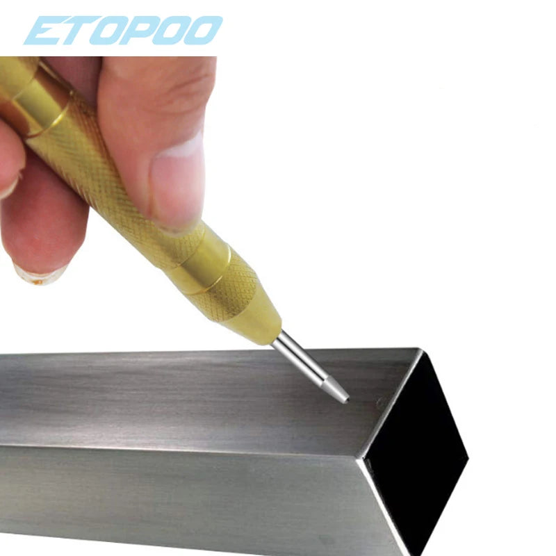 Automatic Centre Punch 5" Spring Loaded Marking Starting Holes Tool Steel
