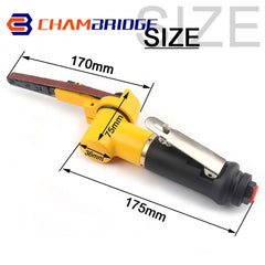 10mm x 330mm Pneumatic Sander Air Belt Sander Set Air Belt Grinder for Grinding Polishing Pneumatic Grinder Machine Tools