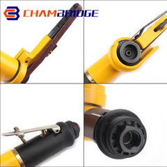 10mm x 330mm Pneumatic Sander Air Belt Sander Set Air Belt Grinder for Grinding Polishing Pneumatic Grinder Machine Tools