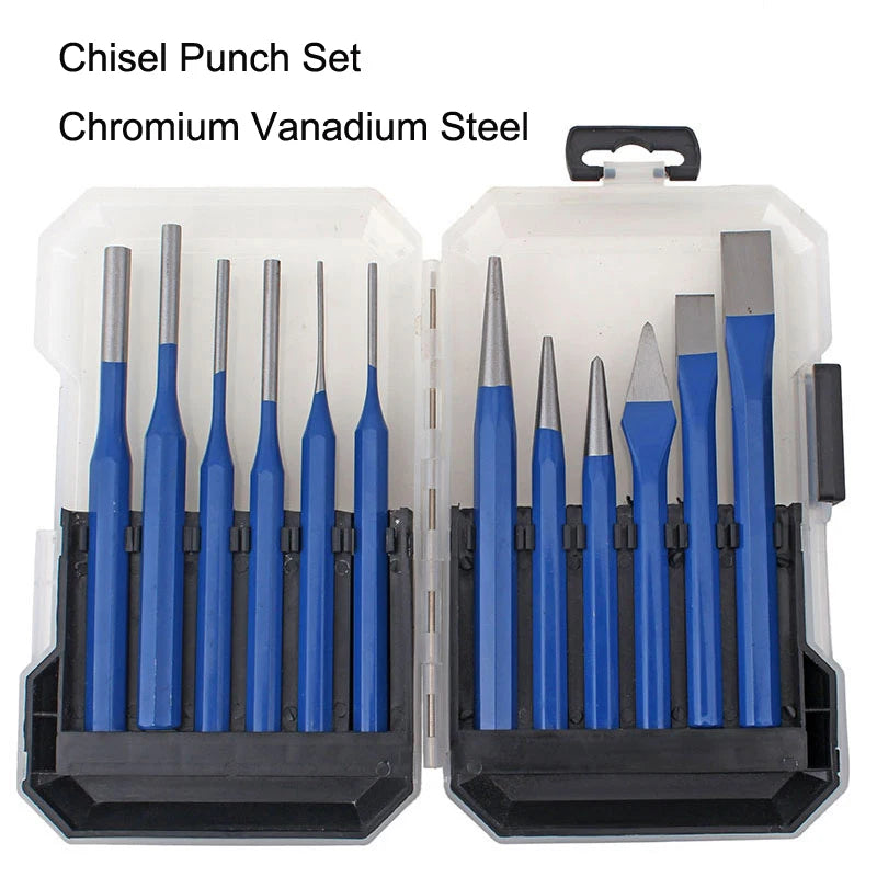 Center Positioning Punch Alloy Chisel Punch Set 3-8mm CR-V Steel