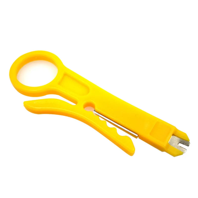 Wire Tracker Stripping Cutter Crimping Tool Cable Stripper Knife Crimper Plier Mini Portable Decrustation Electrical Straight
