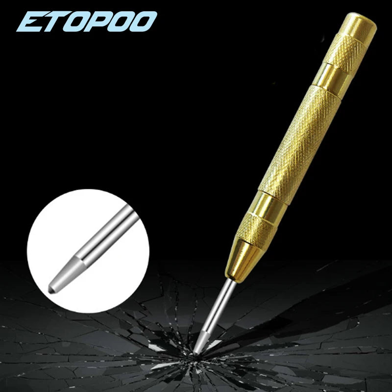 Automatic Centre Punch 5" Spring Loaded Marking Starting Holes Tool Steel