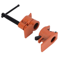 1/2 Inch Heavy Duty Pipe Clamp Vise Fixture Set Woodworking Tool Kit