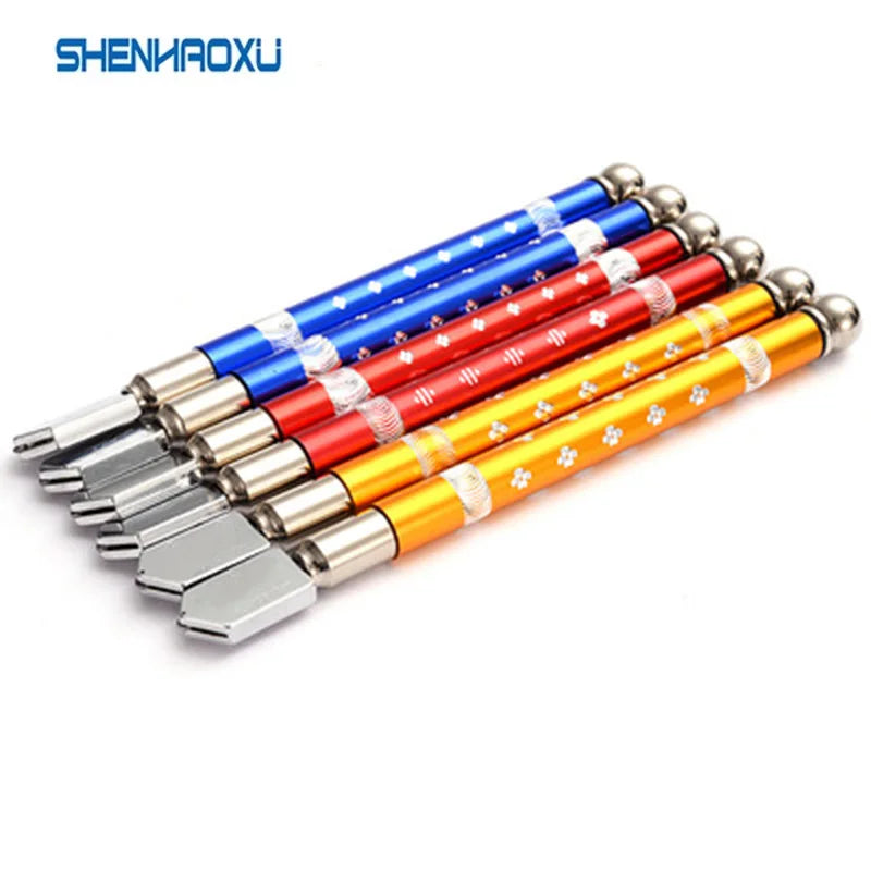 Glass Cutter Diamond Professional Portable Wheel Blade Antislip Metal Handle For DIY Tile Mirror Craft Cutting Cutting Tools