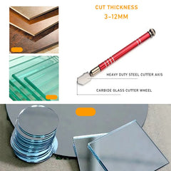 Glass Cutter Diamond Professional Portable Wheel Blade Antislip Metal Handle For DIY Tile Mirror Craft Cutting Cutting Tools