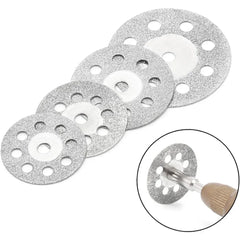 22mm Diamond Cutting Disc 3mm Grinding Wheel Mandrel for Metal Cutting Rotary Tool Electric Grinder Parts