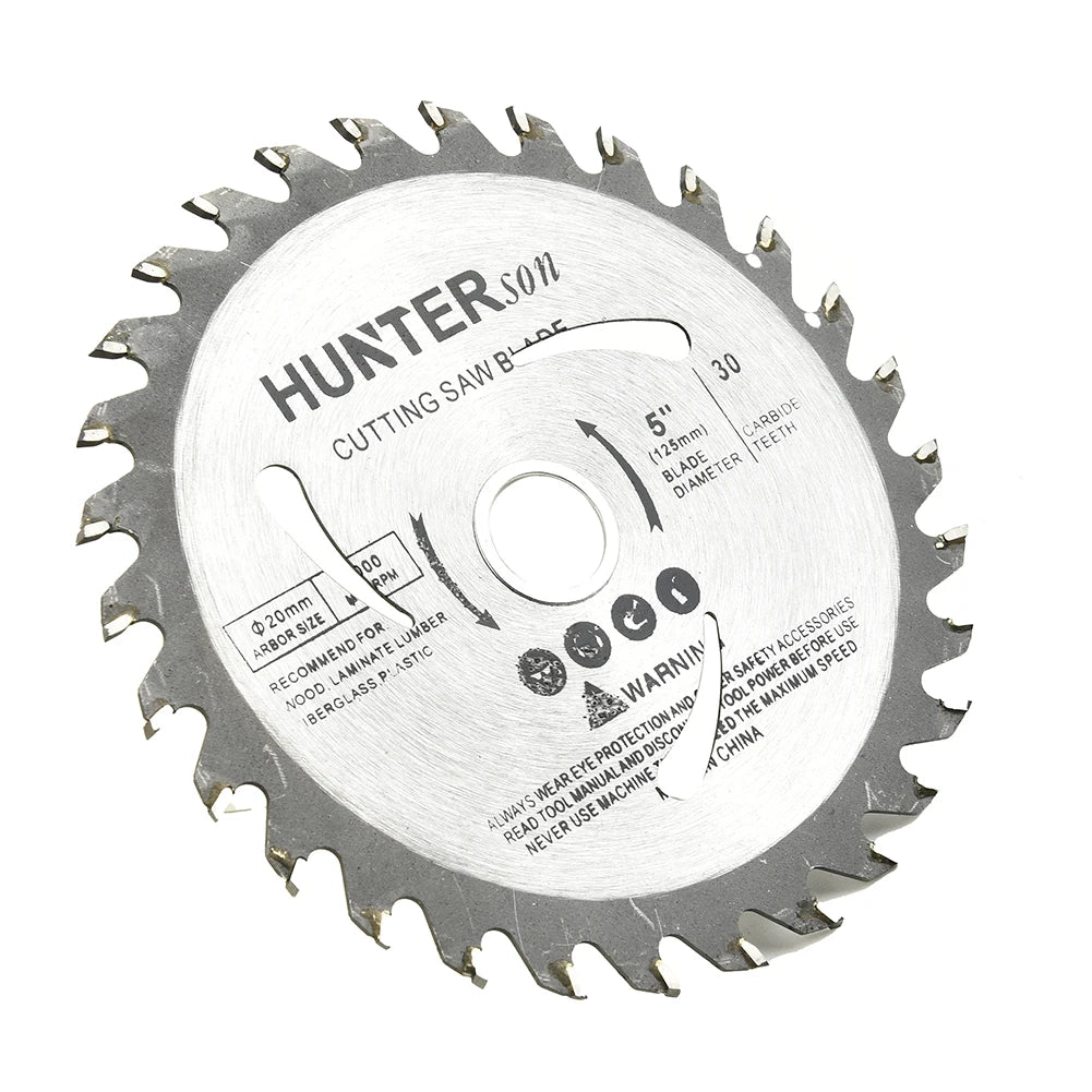 5" Circular Saw Blade For Woodworking 30 Teeth Power Through Projects 125mm Wood Cutting Disc Rugged Design With Smooth BurrFree