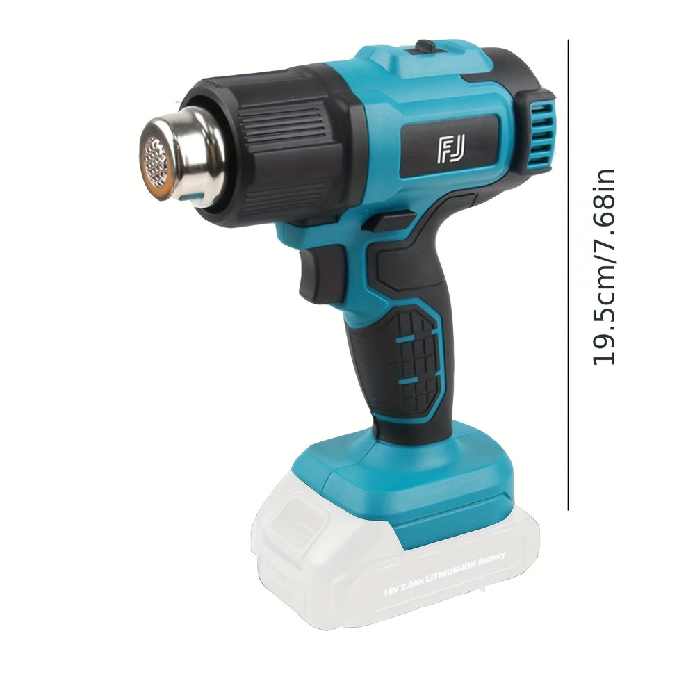 Cordless Heat Gun, 550℃ High Temperature Portable Electric Hot Air Gun (Bare Machine)