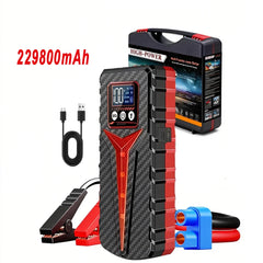 Car Jump Starter 8000A Peak, 298000mAh Emergency Power Bank Booster for 12V Gas and Diesel Vehicles