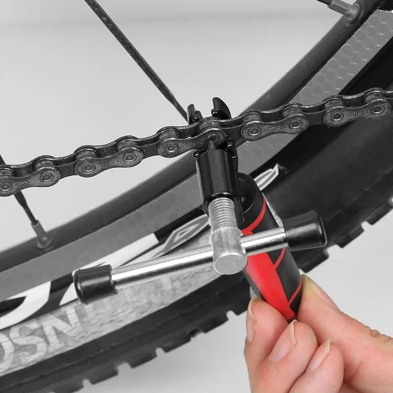 Bicycle Chain Cutter Tool – Heavy Duty Chain Break Tool with Red Handle, for Derailleur & Single-Speed Chains