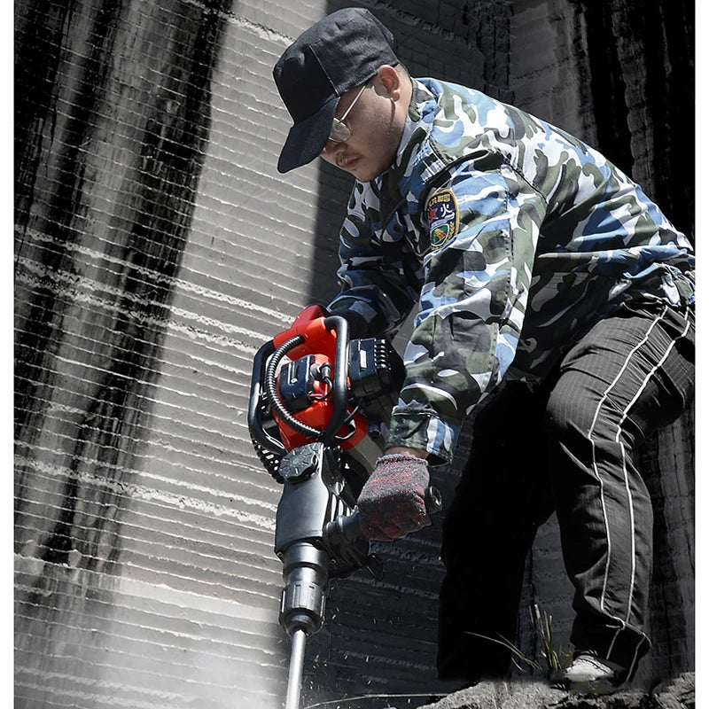 fuel hammer drill2200W Multifunction oil hammer rock drilling machine breaking stone Crushed electric pick Tool Impact Drill