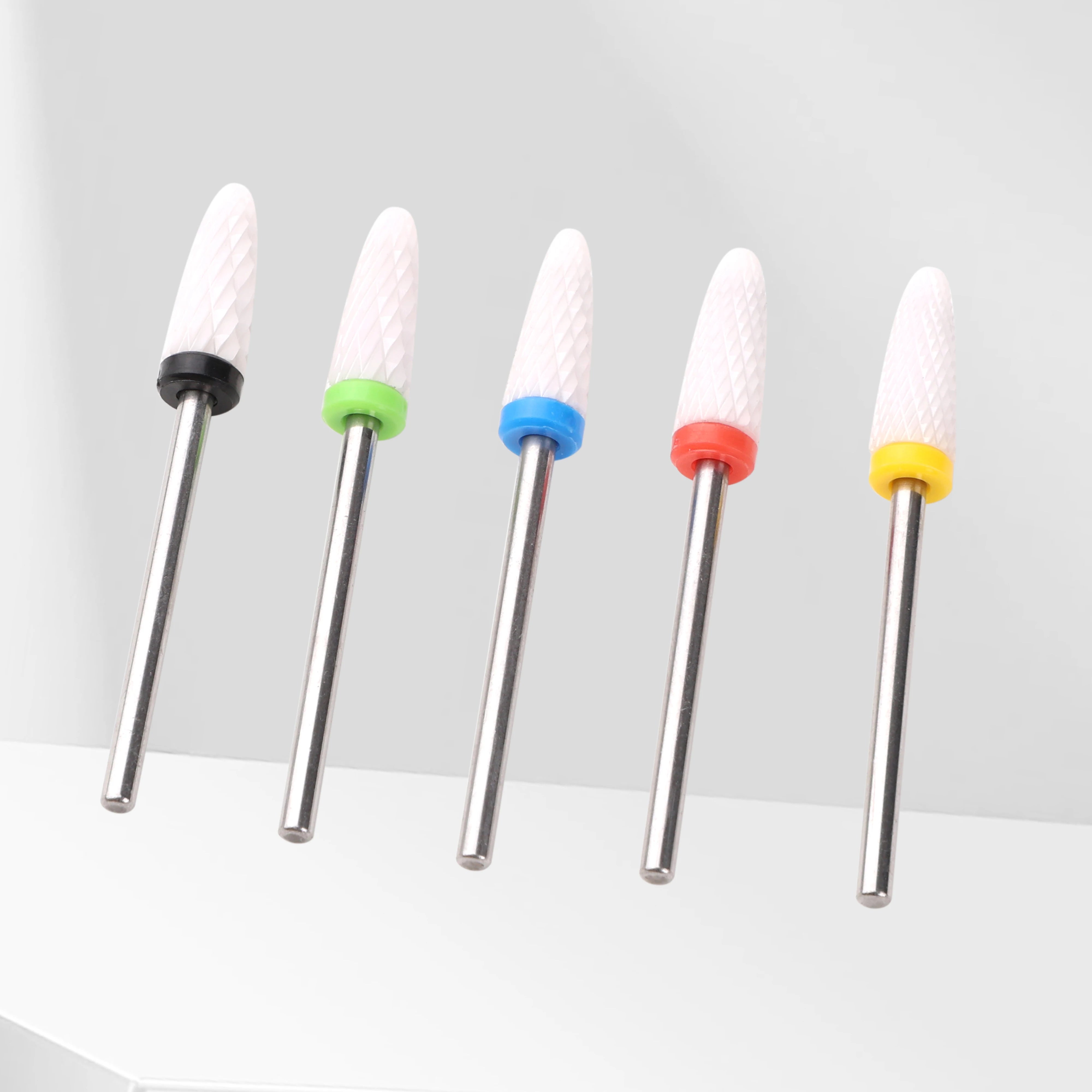 Ceramic Nail Drill Bit Electric Manicure Drills For Machine Milling Cutter Nail Burr Pedicure Accessories Tools