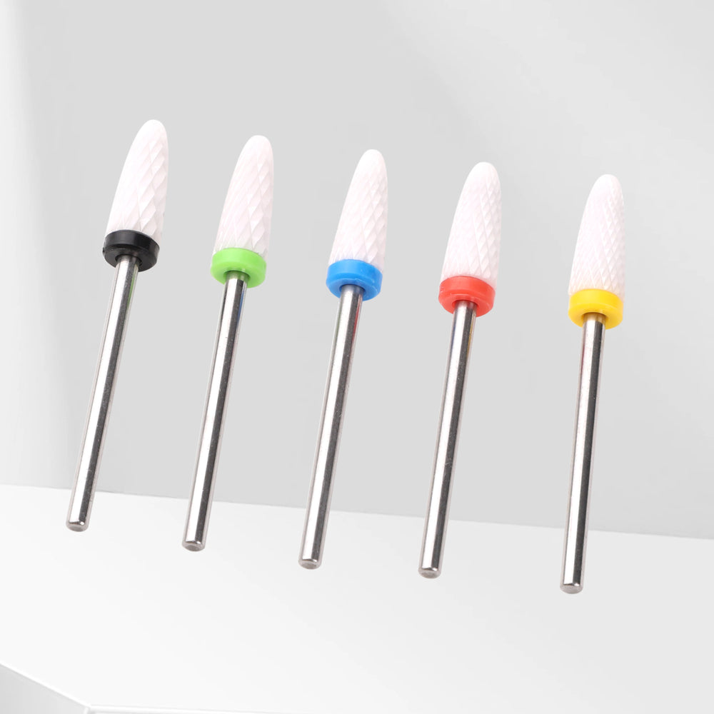 Ceramic Nail Drill Bit Electric Manicure Drills For Machine Milling Cutter Nail Burr Pedicure Accessories Tools