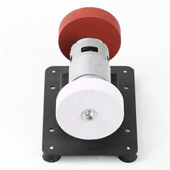 Mini Bench Grinder with 2 Wheels Electric  Sharpener Grinder 7 Adjustable Speed for Metal/Wood/ Making/Jewelry Buffing