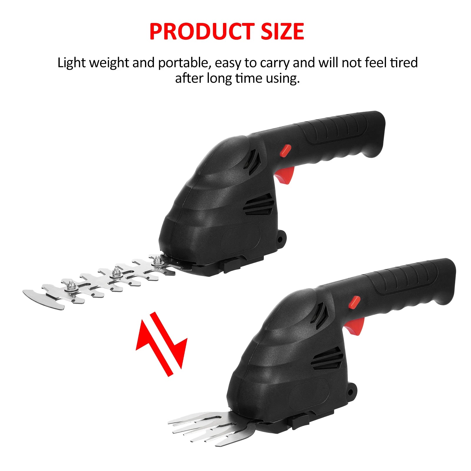 Lithium Cordless Hedge Trimmer Handheld Dual-Purpose Hedge Trimmer Bush Trimmer Electric Hedge Trimmer for Pruning Built