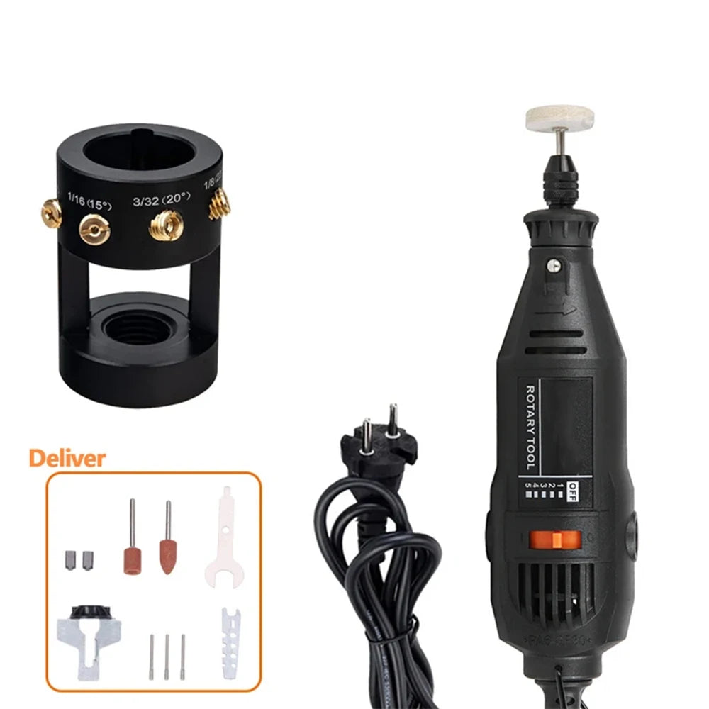 Electric Grinder With Tungsten Electrode Sharpener Grinder Head TIG Rotary tool Mini Electric Drill Set for Crafting DIY Project