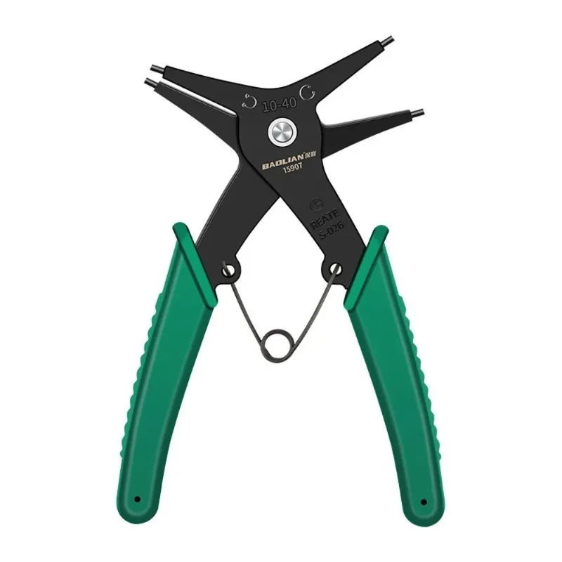 2 in 1 Snap Ring Pliers Internal External Circlip Pliers Straight Lock Ring Pliers Dual-purpose Retaining Ring Tool