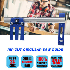 Circular Saw Fence Rip-Cut Circular Saw  Precision   Power Saw Rip Fence for Circular Saw Cordless for Woodworking